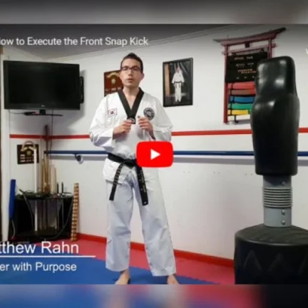 How to Carry out the Front Snap Kick